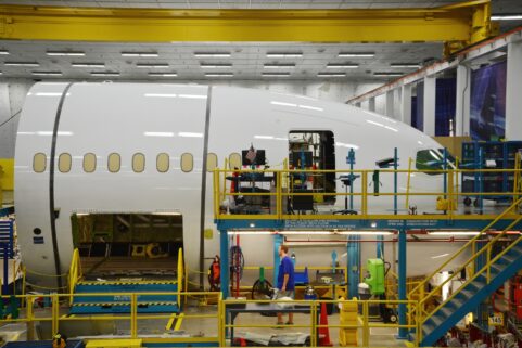 In 2019, Spirit was building as many as 14 shipsets for the 787 per month. Its work statement for Boeing includes the entire forward fuselage stuffed with systems and a complete cockpit. It also supplies the jet's engine pylons and fixed leading edge and movable trailing edge of the carbon fiber composite wings.